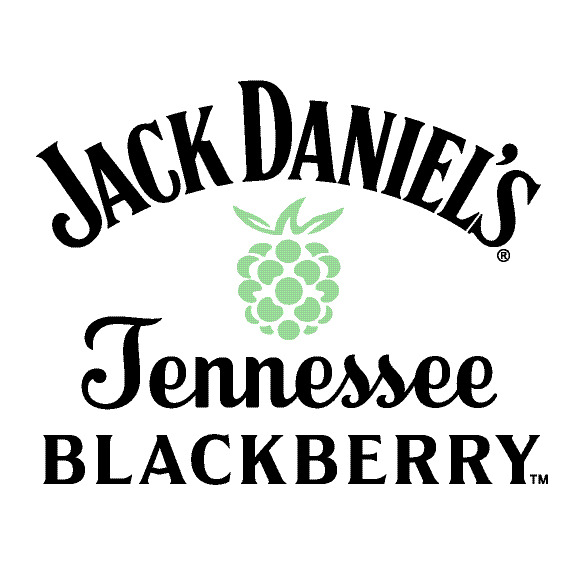The official two-color product logo for Jack Daniel's Tennessee Blackberry featuring a central blackberry graphic.
